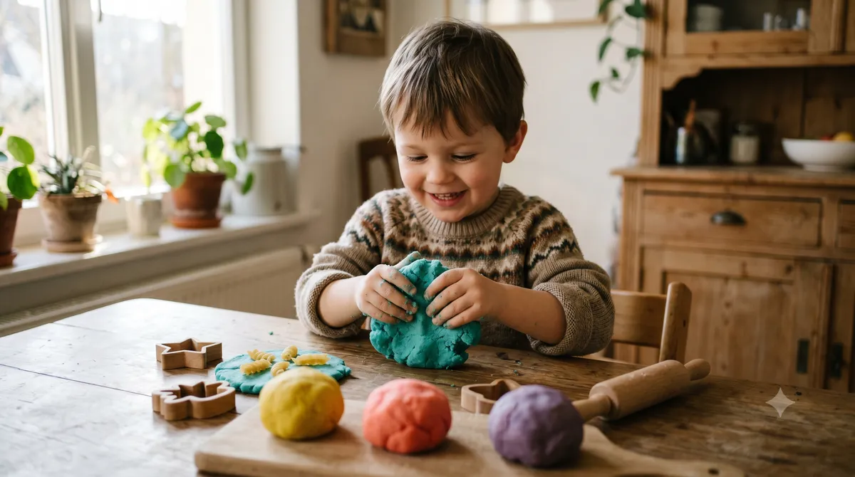 Zabawy sensoryczne w domu: Domowa ciastolina i slime
